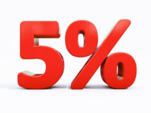 5%