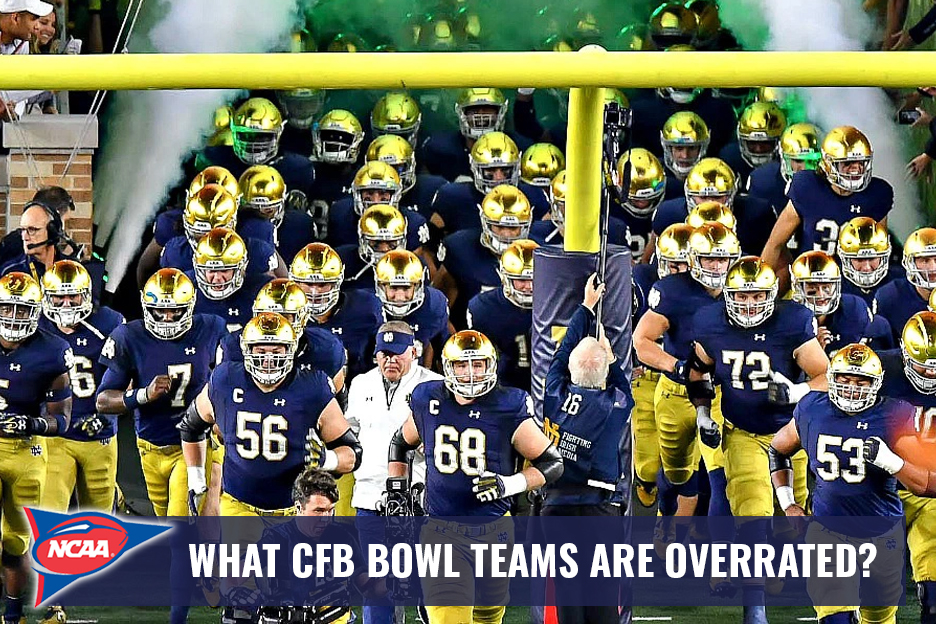 NCAAF Bowl Teams Overrated - Notre Dame Fighting Irish