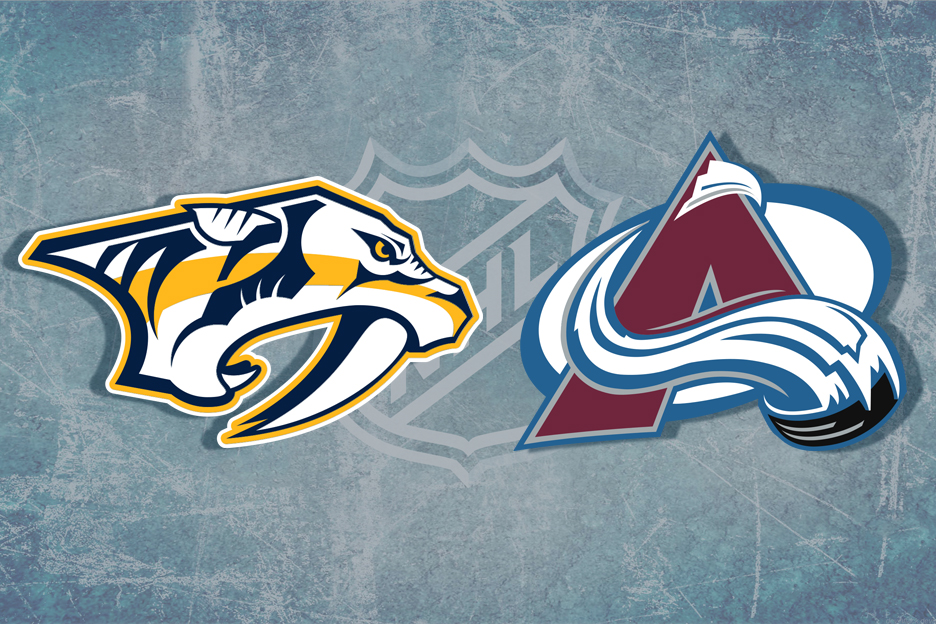 NHL Nashville Predators vs Colorado Avalanche January 21st